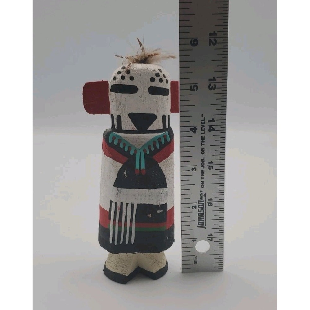 Native American Hopi Southwest Kachina Doll L. POOLEY Hopi SNOW - Picture 10 of 10
